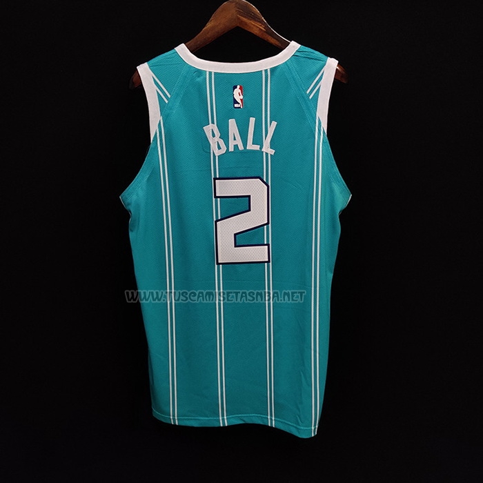Camiseta LaMelo Ball NO 2 Charlotte Hornets Icon Autentico 2020-21 Verde